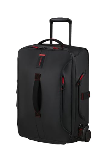 Samsonite Paradiver Light - Reisetasche mit Rollen & Rucksackfunktion (55 cm), Small, Handgepäck, Wasserabweisend, Leicht, 51L, Schwarz (Black) Samsonite Paradiver Light - Reisetasche mit Rollen & Rucksackfunktion (55 cm), Small, Handgepäck, Wasserabweisend, Leicht, 51L, Schwarz (Black)