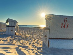 Der Transport eines Strandkorbes